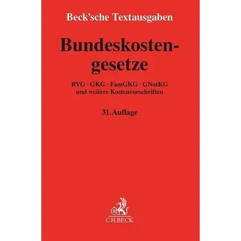 Bundeskostengesetze [DE] (2024, Brožovaná, C.H. Beck)