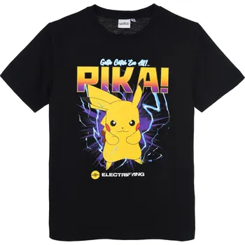 TRIČKO POKÉMON SC hy 10433 černé Velikost: 164