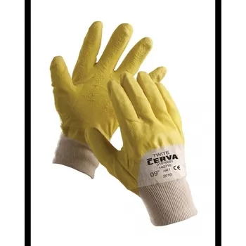 Pracovní rukavice Rukavice TWITE, povrstvené, velikost 10, žlutá