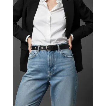 Opasek Sinsay - Koženkový pásek - černá - 9662R-99X - 9662R-99X-S