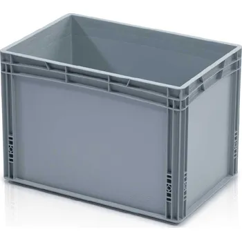 Přepravka na jídlo Plastová Euro přepravka se zesíleným dnem 600x400x420 mm, plný úchyt + doprava zdarma