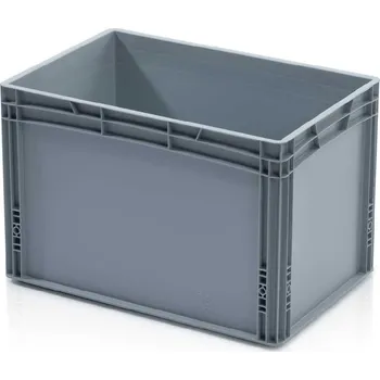 Přepravka na jídlo Plastová Euro přepravka se zesíleným dnem 600x400x400 mm, plný úchyt + doprava zdarma