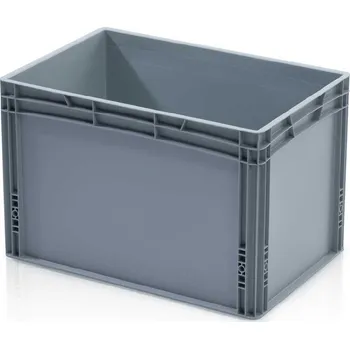 Přepravka na jídlo Plastová Euro přepravka se zesíleným dnem 600x400x400 mm, odtokové otvory + doprava zdarma