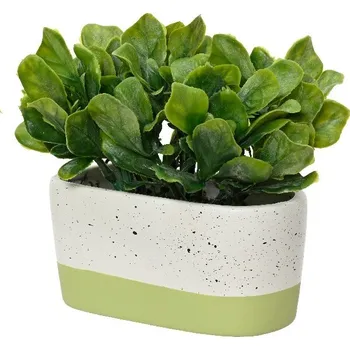 umělá květina Umělá dekorativní zelená rostlina 1 ks do obýváku kanceláře 14x7x15 cm