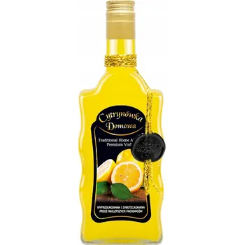 Láhev Láhev zdobená vlnou 500ml DOMÁCÍ CITRONOVKA