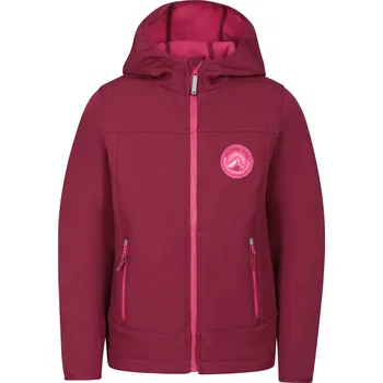 Chlapecká bunda Dětská softshellová bunda s membránou ALPINE PRO OMANO růžová / fialov 128-134