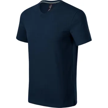 Pánská móda Pánské tričko ACTION V-NECK, námořní modrá