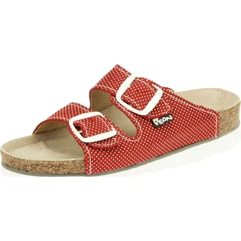 Pracovní obuv Dámský ortopedický pantofel PE/125K-45, červená