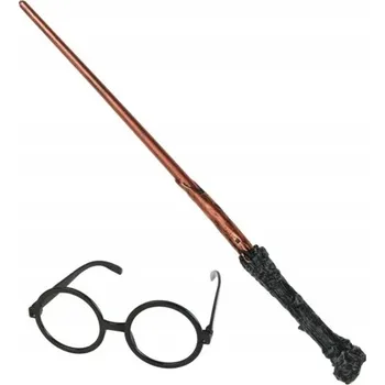 Karnevalový doplněk SADA KOUZELNÍKA: HŮLKA A BRÝLE KOUZELNICKÉ MAGIE PRO KARNEVAL