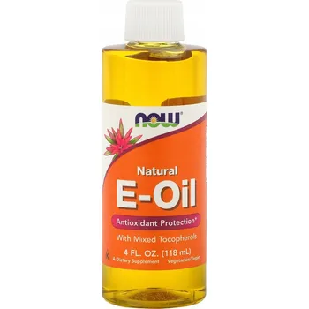 Doplněk stravy Now Foods Natural E-Oil tekutý 118 ml
