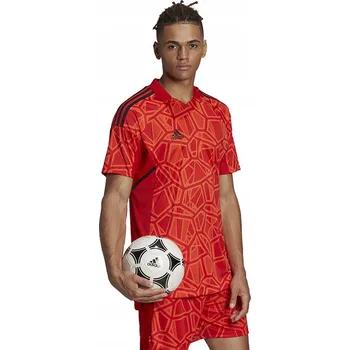 Pánský brankářský dres s krátkým rukávem Condivo 22 Goalkeeper Jersey, červený, velikost S