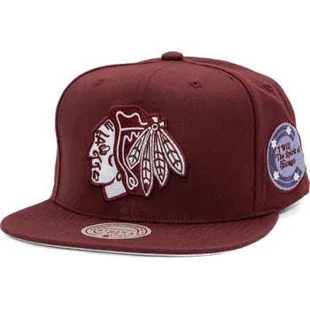 Kšiltovka Kšiltovka Mitchell & Ness - NHL Fashion Basic Snapback - Chicago Blackhawks - Dark Purple velikost One Size (56-59 cm)
