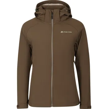 Dámská softshellová bunda Dámská softshellová bunda s membránou ALPINE PRO HOORA neutrální / zem XS