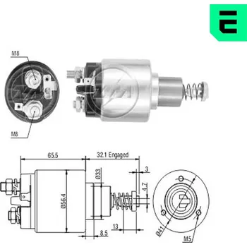 Elektromagnetický spínač, startér, ZM676