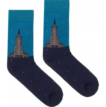 Pánské ponožky KABAK Ponožky BO Klasický Palác Kultury 36-41 modré, velikost 36-40