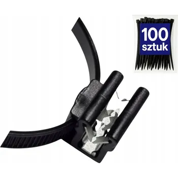 Stahovací páska 100 x Kabelová příchytka / spona s klipem CLK4