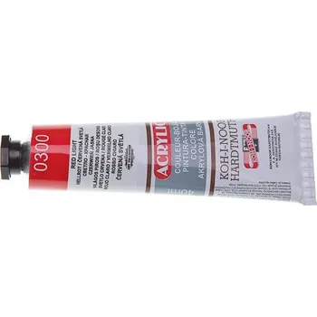 Výtvarná barva Akrylová barva - červená světlá - 40 ml