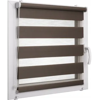 Roleta VOPPI ROLETA DEN A NOC 150x150 CM HNĚDÁ