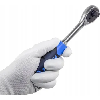 Ráčna Ráčna přímá s gumovou rukojetí, 45 zubů, 3/8", 200 mm, ocel Cr-V, FORSAGE