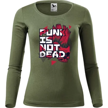 DOBRÝ TRIKO Dámské bavlněné triko Punk Velikost: XL, Barva: Khaki