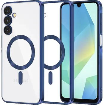 Pouzdro na mobilní telefon Kryt Samsung Galaxy A16 4G/5G Techsuit Luxury Crystal MagSafe - modrý