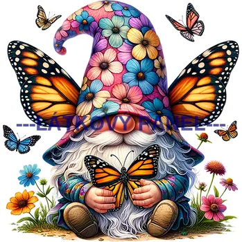 Látkový panel - Skřítek motýlkový - AVS-015 Velikost: 25x25cm, Materiál: Kočárkovina