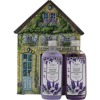 Mýdlo levandule-online.cz Kosmetická sada Levandulový domek - 2x sprchový gel