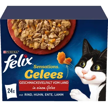 FELIX Sensations želé výběr z venkova, 24 × 85 g