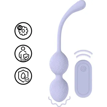 Loveline Vibrating Bead Kegel with Remote Control, silikonové kuličky na dálkové ovládání