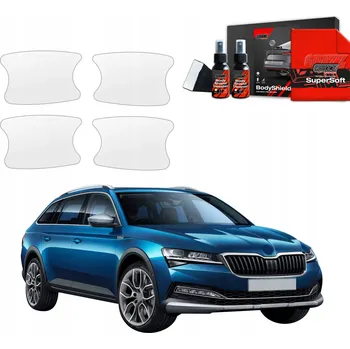 Tuning 4v1 Fólie PPF dýha pod kliky pro Škoda Superb 3 Combi (2019-2023) Grizz