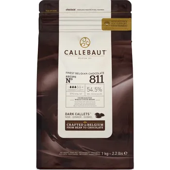 Čokoláda Callebaut tmavá čokoláda 54 % 1 kg