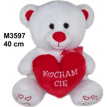 plyšák Plyšová Hračka Sun-Day medvídek 38 cm bílý