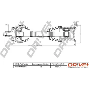 Poloosa kola Hnací hřídel Dr!ve+ DP2110.10.0043