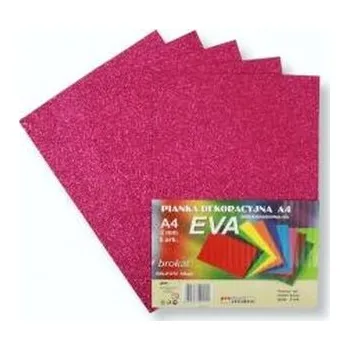 Set školních potřeb Pianka brokatowa A4 Eva fuksja biodegrad. 5szt
