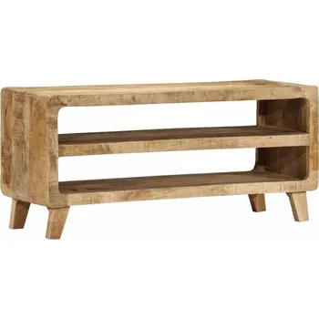 Televizní stolek vidaXL TV stolek 105x46x32 cm masivní hrubé mangovníkové dřevo [4104523]