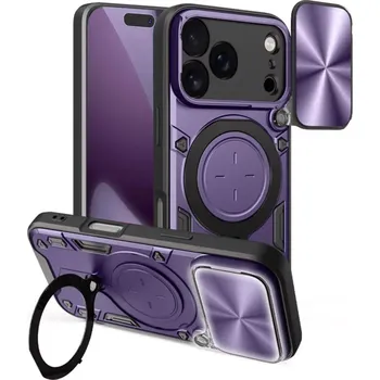 Pouzdro na mobilní telefon Kryt iPhone 17 Pro, Techsuit CamGuard Pro - fialový