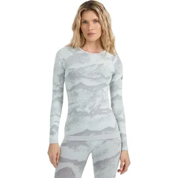 Pánské termoprádlo Dámské termo triko s dlouhým rukávem 4F-SEAMLESS UNDERWEAR F208-WAW25USEAF208-11A-OFF WHITE ALLOVER Bílá M/L