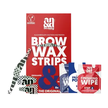 Barva na řasy a obočí And Beauty Voskové pásky na obočí 8 ks