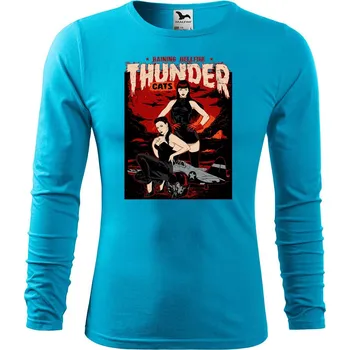 DOBRÝ TRIKO Pánské bavlněné triko Thunder cats Velikost: M, Barva: Tyrkysová