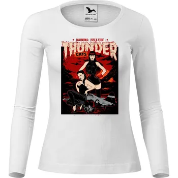 Dámské tričko DOBRÝ TRIKO Dámské bavlněné triko Thunder cats Velikost: 3XL, Barva: Bílá