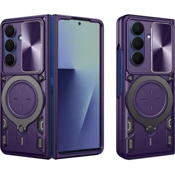 Pouzdro na mobilní telefon Kryt Samsung Galaxy Z Fold 7, Techsuit CamGuard Pro - fialový