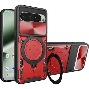Pouzdro na mobilní telefon Kryt Google Pixel 10 / 10 Pro, Techsuit CamGuard Pro - červený