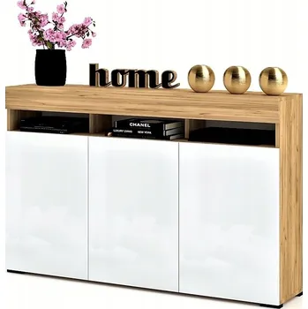 Komoda Komoda Krak Meble 135 x 33,8 x 90 cm dub craft zlatá matná