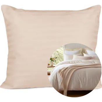 Povlak na polštářek SATÉNOVÝ POVLAK NA POLŠTÁŘ CIZGILI CAPUCCINO 50X60 CM EXCLUSIVE CAPUCCINO