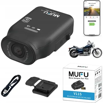 IP kamera Motocyklová kamera do helmy MUFU MotoCam V11S FullHD + příslušenství
