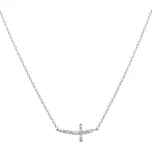 Beneto Stříbrný náhrdelník s křížkem AGS546/47 + 2 měsíce na vrácení zboží