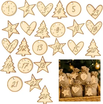 Kalendář Natana sada číslic na adventní kalendář 24 tvarů