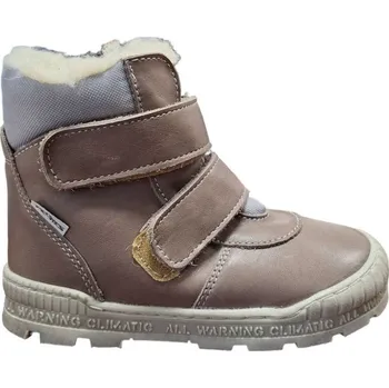 Dívčí zimní obuv Pegres O1702 Dětské zimní boty šedé 25