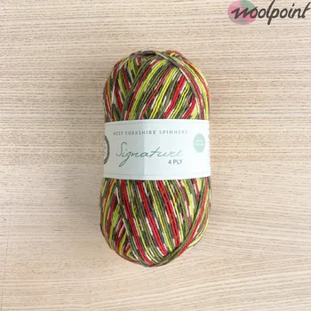 Příze West Yorkshire Spinners Signature 4 Ply - Country Birds Barva: Green Woodpecker 1170