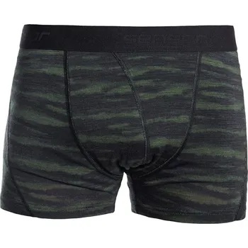 Boxerky SENSOR MERINO IMPRESS pánské trenky černá/batik M